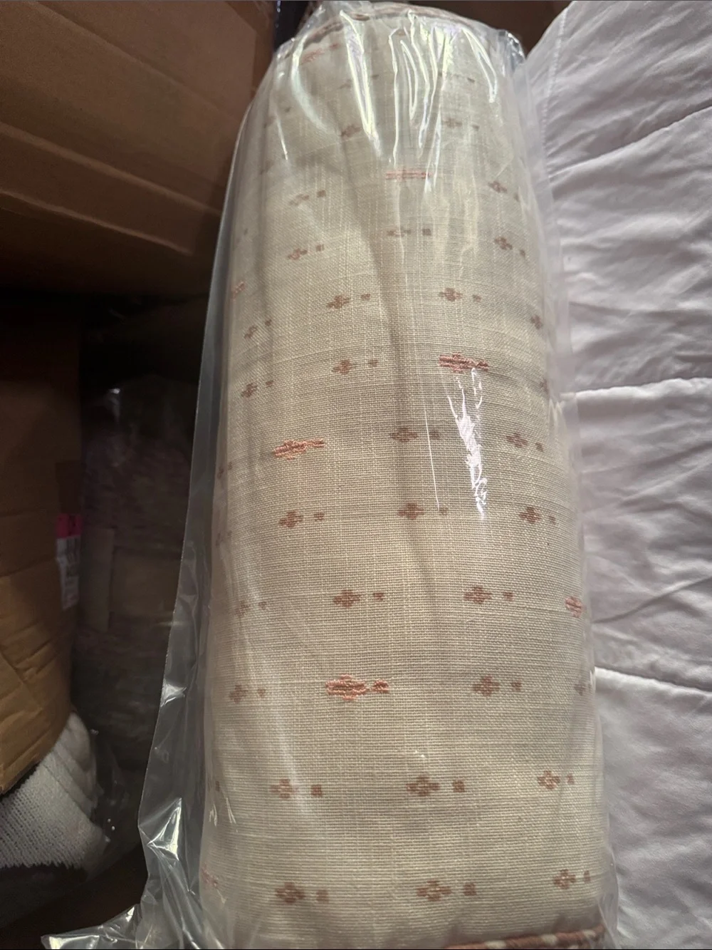 Neutral Cream Floral Throw Pillow Cover - Home Accents set of 2 NWT
